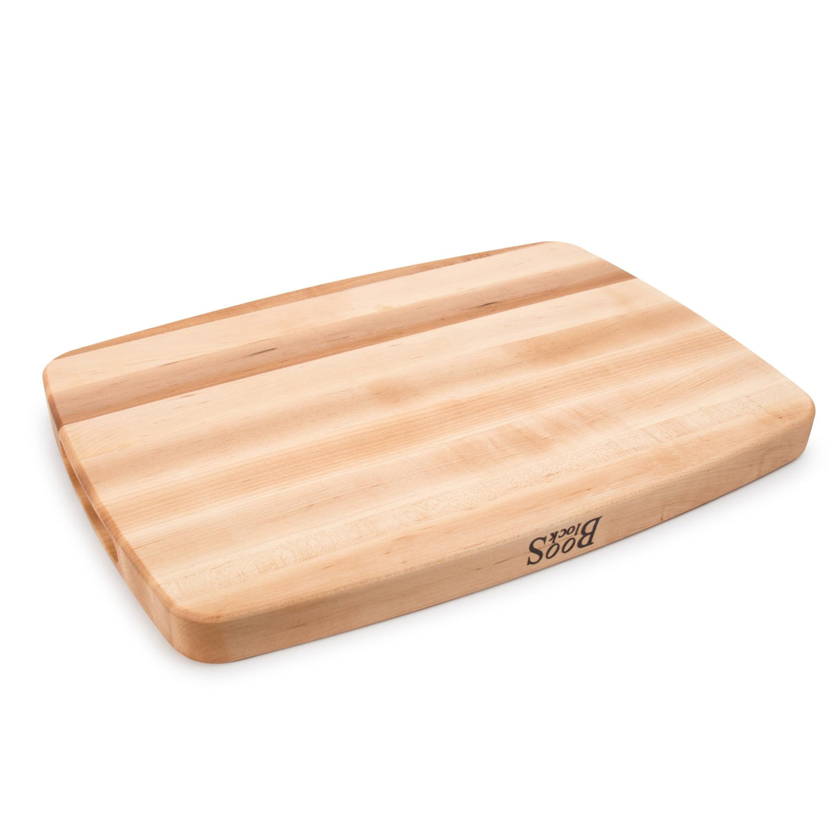 Boos Block Tabla de Cortar Ovalada – Ranura Para Jugo - Tabla Cortar Cocina Profesional - Reversible – 51 x 36 x 4 cm