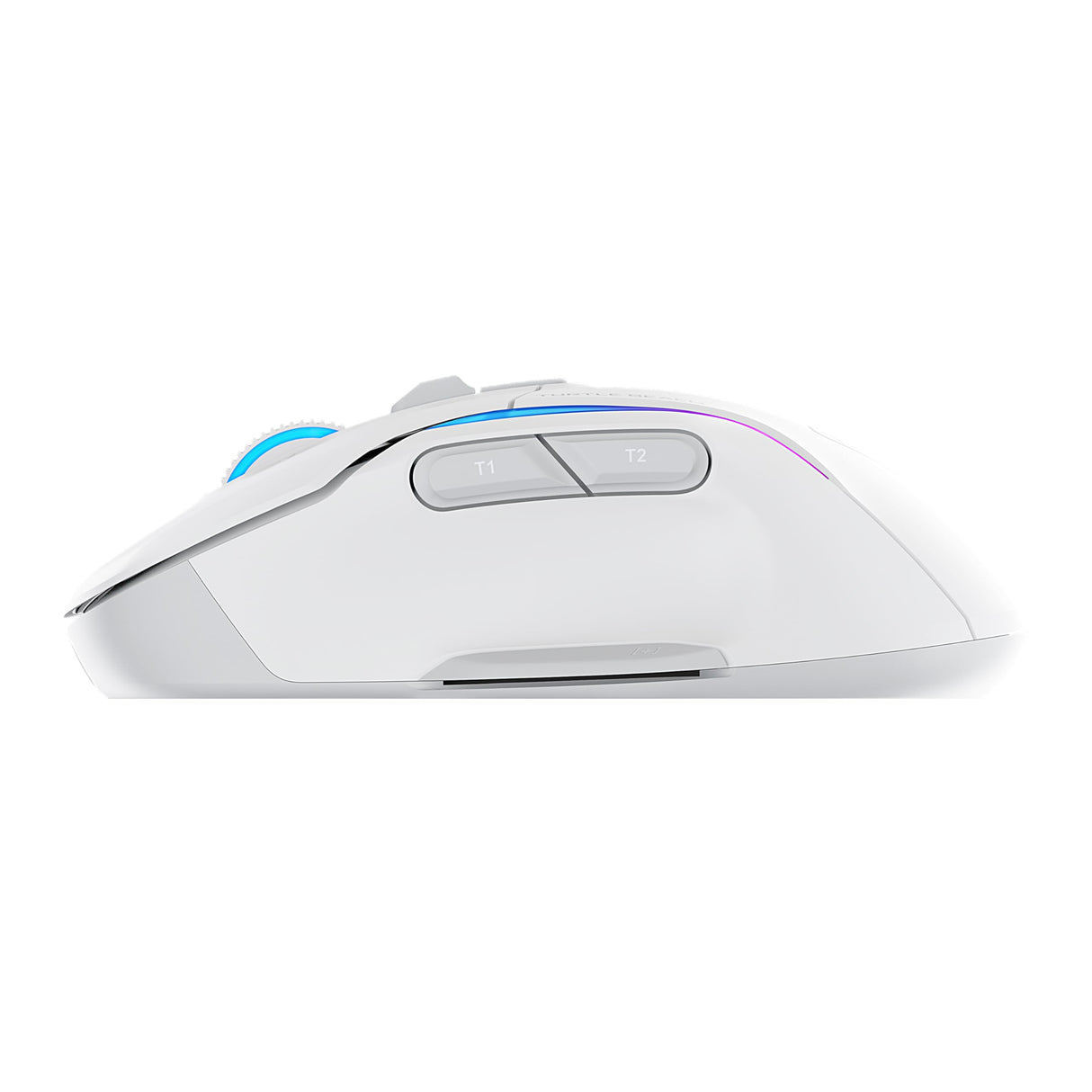 Turtle Beach Kone II Air: ratón inalámbrico ergonómico RGB para Juegos, batería de 350 Horas, Sensor óptico de 26 000 PPP interruptores ópticos de 100 Millones de clics, Blanco ártico