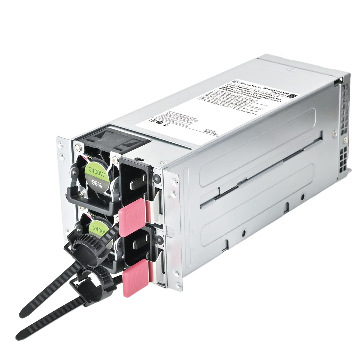 SilverStone Gemini 2400C Titanium, Fuente de alimentación redundante 80PLUS Titanium 2400W+2400W 2U CRPS, SST-GM2400C-TF