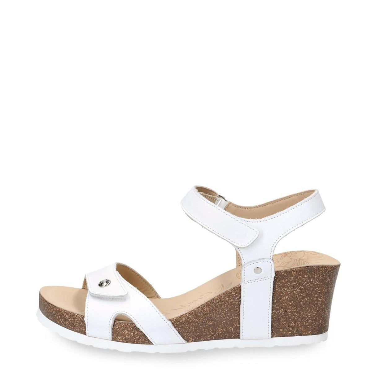 Panama Jack Julia Basics, Sandalia de cuña Mujer, Blanco B17, 38 EU