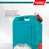 TOTAL - Hidrolimpiadora de Alta Presión a Batería TPWLI4006, 40V, 80 Bar, Volumen de 4 l/min, 3 Velocidades, Con Accesorios y Manguera, No incluye baterías ni cargador