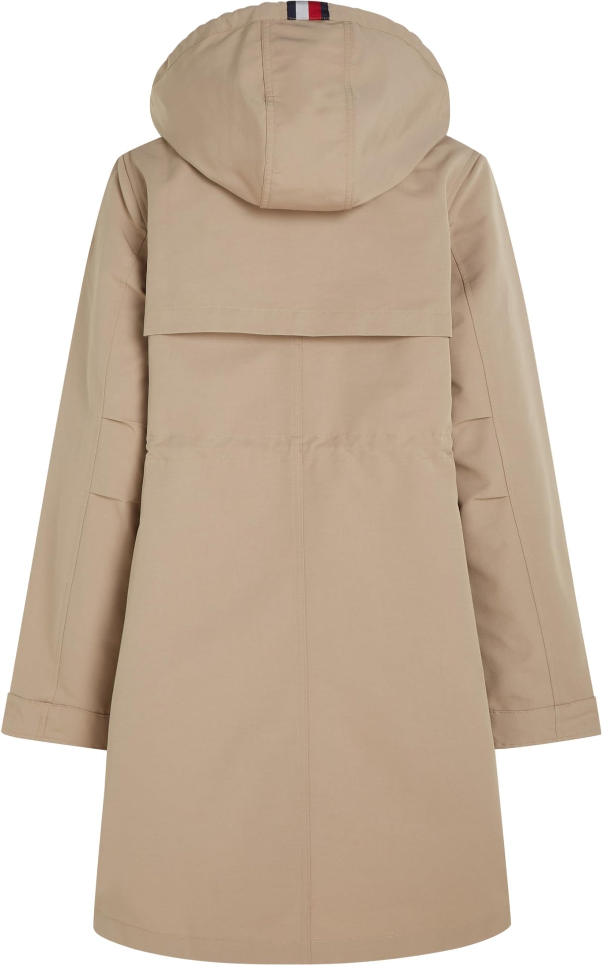 Tommy Hilfiger Parka Mujer Impermeable, Beige (Beige), 42