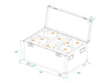 Roadinger Flightcase 4 x Tmh Fe 600 con Ruedas, Multicolor, Talla única