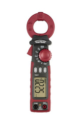 Testboy TV 217 pinza amperimétrica para la detección de fugas, CAT III 600 V (pantalla digital de fácil lectura, modo de filtro de paso bajo, verdadero valor eficaz, T-RMS, señal acústica), rojo/negro