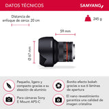 SAMYANG 12MM F/2.0 NCS CS Sony E