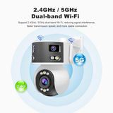 OBA SH055: Cámara de Seguridad 8 MP con AI, Zoom óptico 5X, visión Nocturna Starlight, Audio, Triple Lente