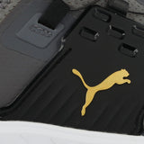 PUMA Encendido Disco articulado, Zapatos de Golf Hombre, Quiet Shade Team Gold Negro, 45 EU