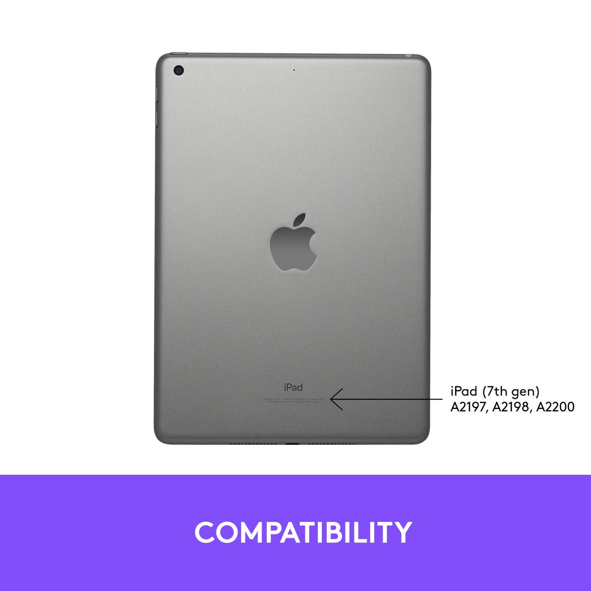 Logitech Slim Folio para iPad 7a generación, Disposición QWERTY Pan Nordic, Gris
