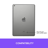 Logitech Slim Folio para iPad 7a generación, Disposición QWERTY Pan Nordic, Gris