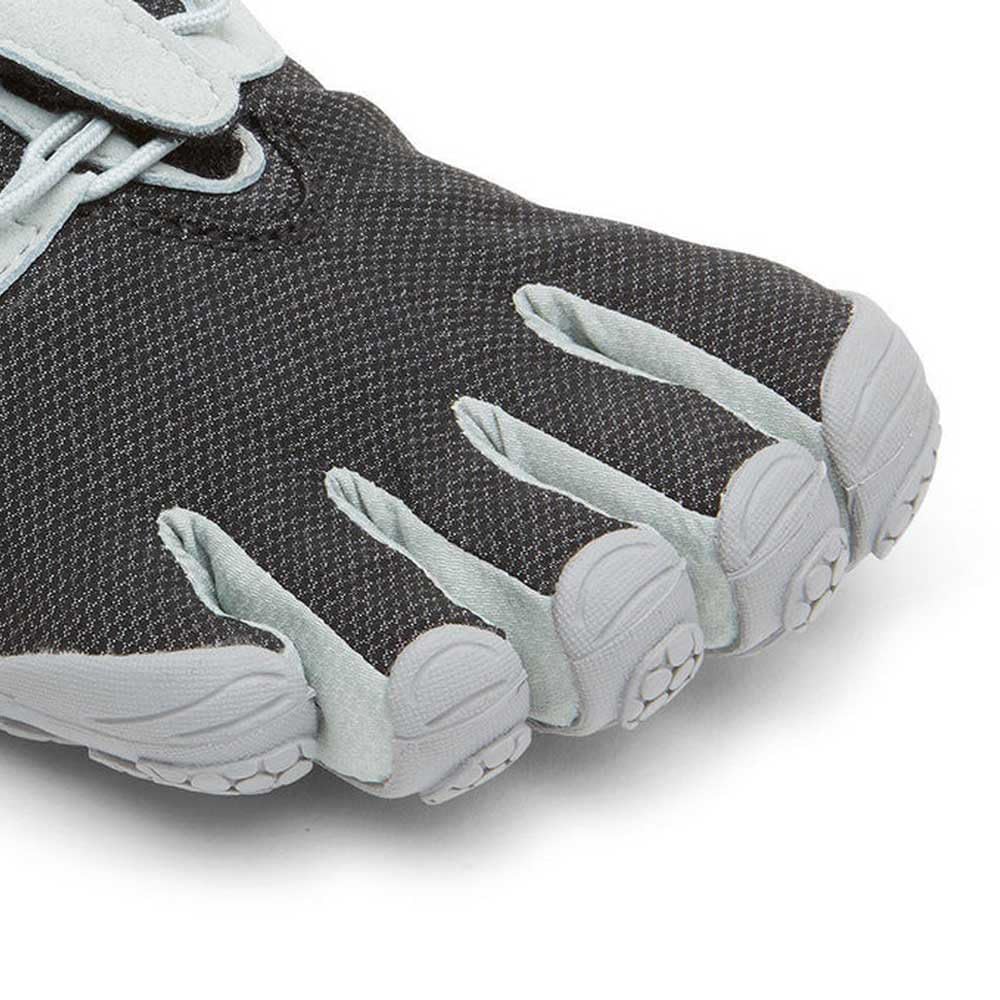 Vibram FiveFingers V-Run Retro, Zapatillas Hombre, Negro y Gris, 43 EU Estrecho