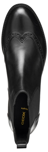 Geox Mujer D Jaylon 2 Ankle Boot, Black, 38.5 EU, Negro, 38.5 EU