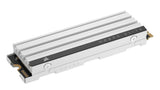 Corsair MP600 Elite 2 TB M.2 PCIe Gen4 x4 SSD NVMe - Optimizada para PS5 - Disipador Térmico Incluido - M.2 2280 - hasta 7.000 MB/s de Lectura Secuencial - NAND 3D TLC de Alta Densidad - Blanco