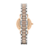 Emporio Armani Reloj Analógico para Mujer de Cuarzo AR1926 Multicolor (Oro rosa/Plata)