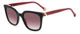 CAROLINA HERRERA Her 0236/S Gafas de Sol, Black Red, 53 para Mujer