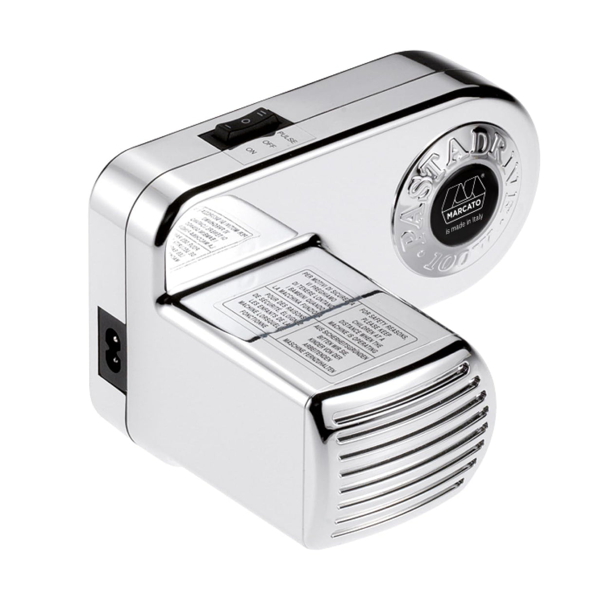 Marcato Motor Máquina para Pasta Atlas 150, Motor Eléctrico para Máquina de Pasta, Compatible con Otros Artículos Marcato, 100 W, Hecho en Italia. Modelo: Pastadrive.