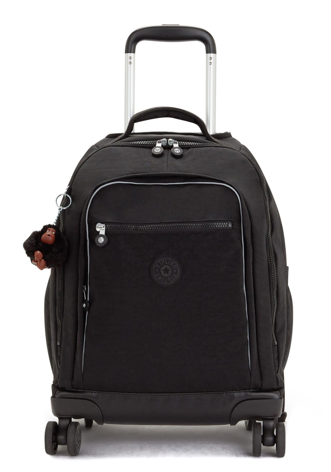 Kipling New Zea Mochila Grande con Ruedas, True Black (Negro)