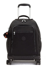 Kipling New Zea Mochila Grande con Ruedas, True Black (Negro)