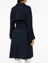 Tommy Hilfiger Abrigo Mujer Gabardina, Azul (Desert Sky), 54