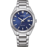 Citizen Reloj analógico Eco-Drive para Hombre con Correa de Acero Inoxidable BM7620-83L, Plata, Moderno