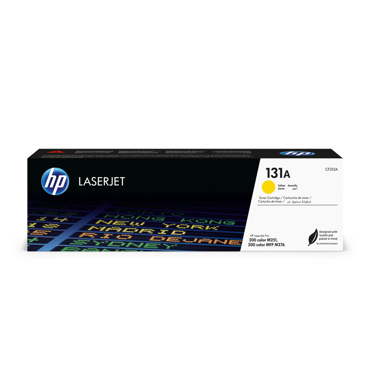 HP 131A CF212A, Amarillo, Cartucho Tóner Original, de 1.800 páginas, para impresoras HP LaserJet Pro 200 color MFP M276, MFP M276n, MFP M276nw, M251, M251n y M251nw
