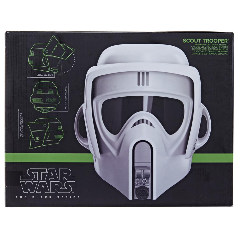 Star Wars The Black Series - Casco electrónico premium de soldado explorador Retorno del Jedi - Artículo para juego de rol de adultos