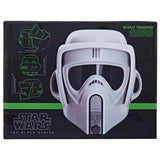 Star Wars The Black Series - Casco electrónico premium de soldado explorador Retorno del Jedi - Artículo para juego de rol de adultos