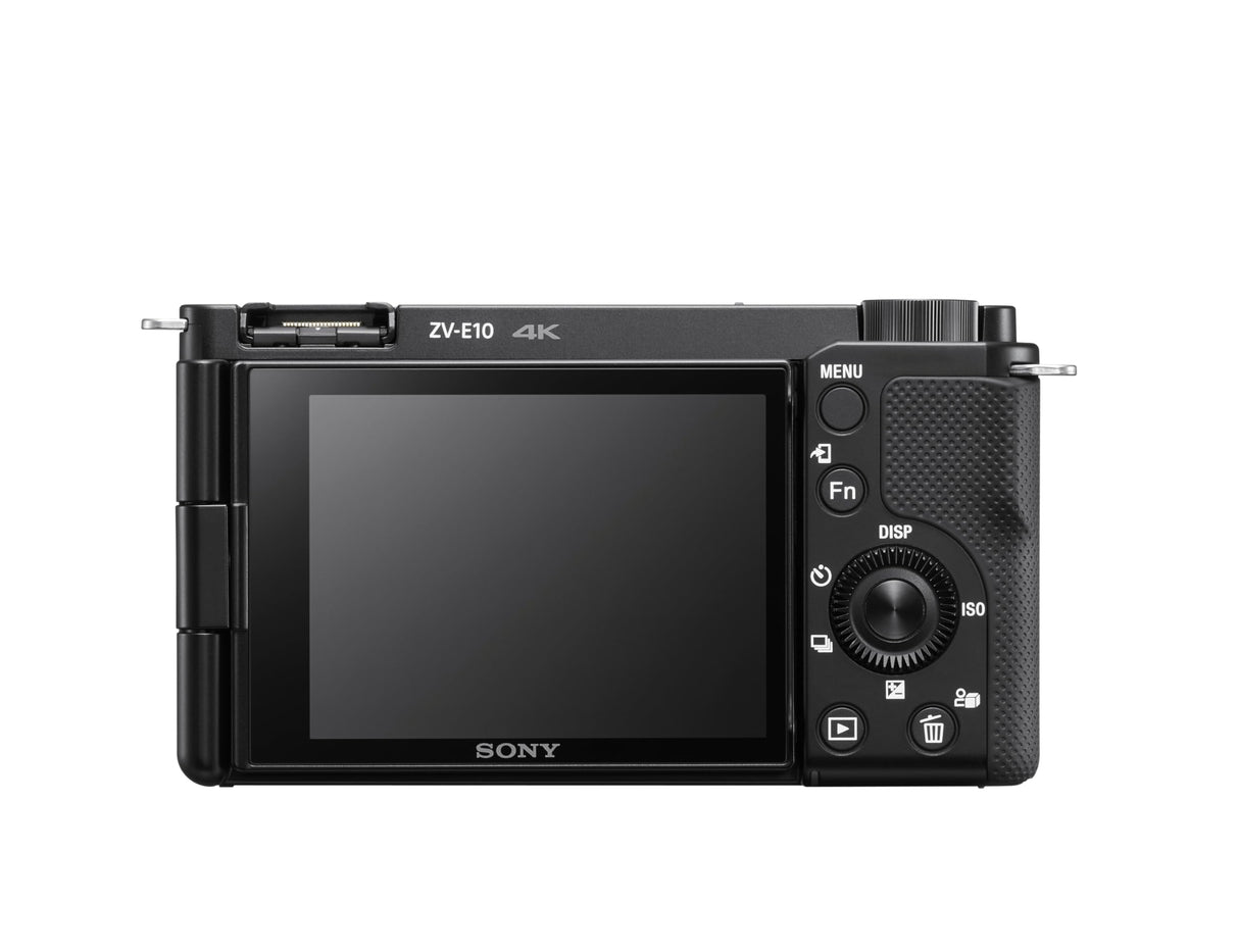 Sony Alpha ZV-E10K, Cámara vlog APS-C mirrorless de objetivo intercambiable y kit de objetivo power zoom 16-50 mm f/3.5-5.6 II (24 MP, vídeo 4K, Eye AF en tiempo real) ideal para vlogging, color negro