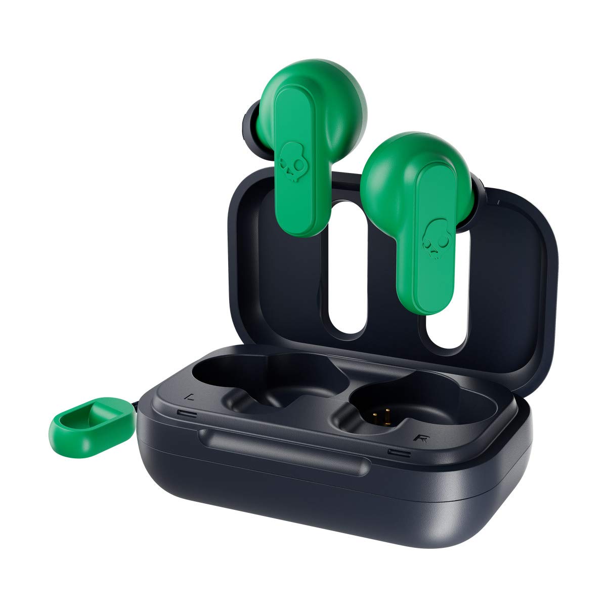 Skullcandy Dime Auriculares In-Ear Inalámbricos, 12 h de Autonomía, Micrófono, Compatibles con iPhone Android y Dispositivos Bluetooth - Azul
