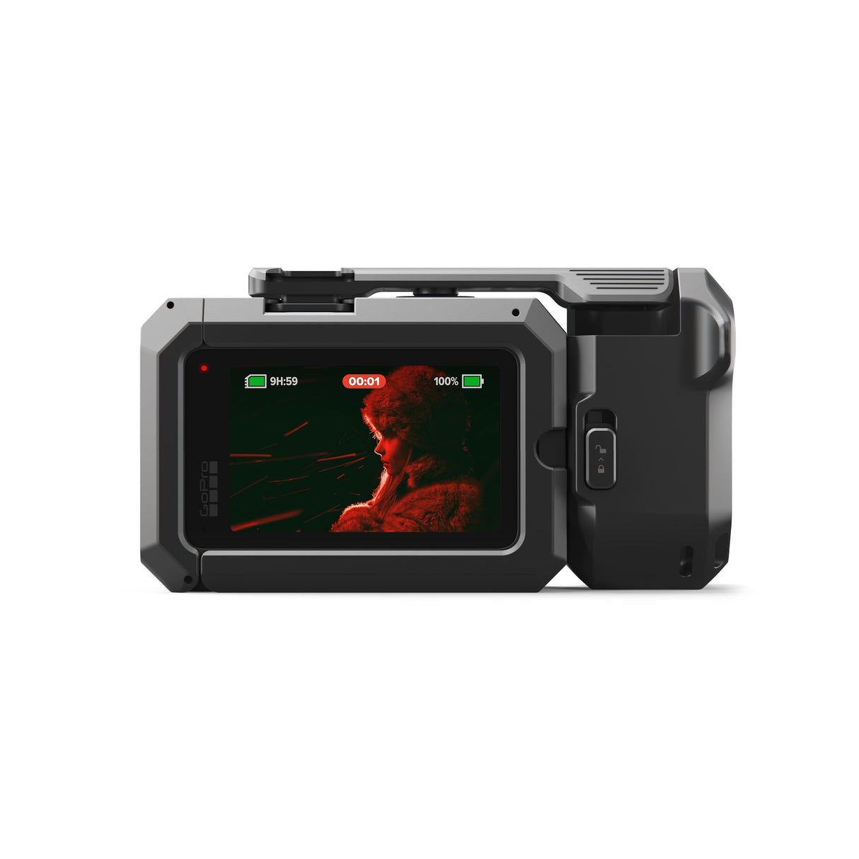 GoPro Mission 1 Pro Grip Edition - Incluye cámara Mission 1 Pro, empuñadura compacta, batería Enduro 2, Estuche de Transporte y Parasol Desmontable
