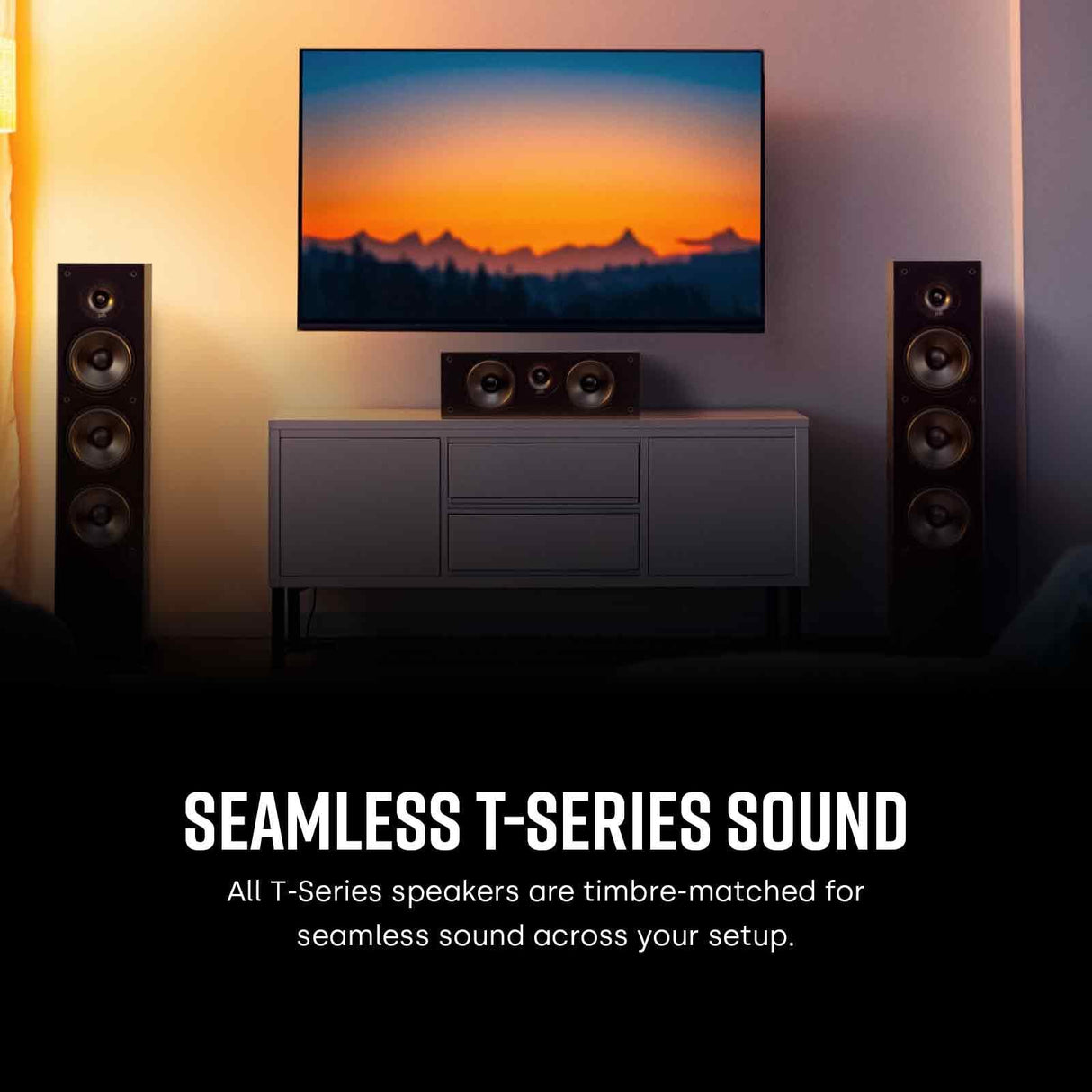 Polk Audio T50 - Altavoz de suelo (4 vías,1 unidad) color negro