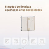 DREAME C1 Robot Limpiacristales, Potencia de Succión de 5500 Pa, Protección de Seguridad Fiable, Tecnología CornerClean, Limpieza Exhaustiva en Húmedo, Planificación Integral de Trayectorias