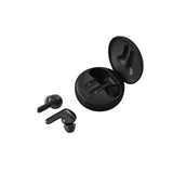 LG TONE Free FN5 Auriculares True Wireless con autolimpieza UVnano que elimina el 99,9% de las bacterias, tecnología Meridian Sound, doble micrófono para llamadas en la oficina y carga rápida en negro