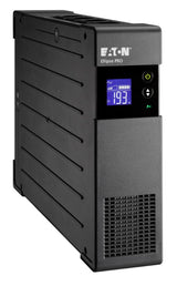 Eaton Ellipse Pro 650 DIN - Fuente de alimentación ininterrumpida (SAI) - Potencia 650 VA con protección contra sobrevoltaje (4 Salidas Schuko) y regulación de Voltaje (AVR), Negro