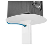 My Wall HS 23 WL Pedestal para Altavoz Extensible, Soporte de Suelo, Regulable en Altura Blanca 2 Piezas.