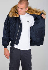 ALPHA INDUSTRIES 45P Hooded Custom Chaqueta con Capucha, Azul (Rep.Blue-07), XL para Hombre