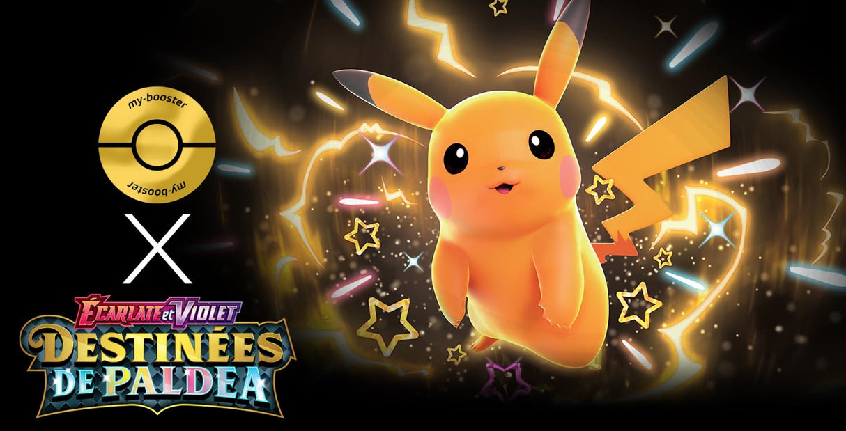 Mew ex 232/091 Alternativo Pokémon Gallery Secreta - Ultraboost X Écarlate et Violet 4.5 - Destinées de Paldea Box de 10 Cartas Pokémon Francés