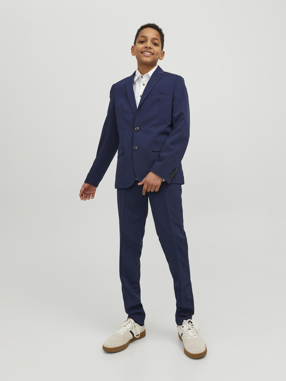 JACK&JONES JUNIOR Jprsolar Noos Jnr-Suéter Traje, Azul Medieval, 164 para Niños