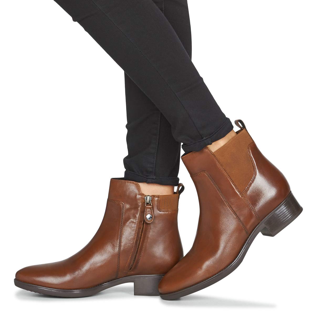 Geox D Felicity G, Botines para Mujer, Marrón (Brown), 38 EU