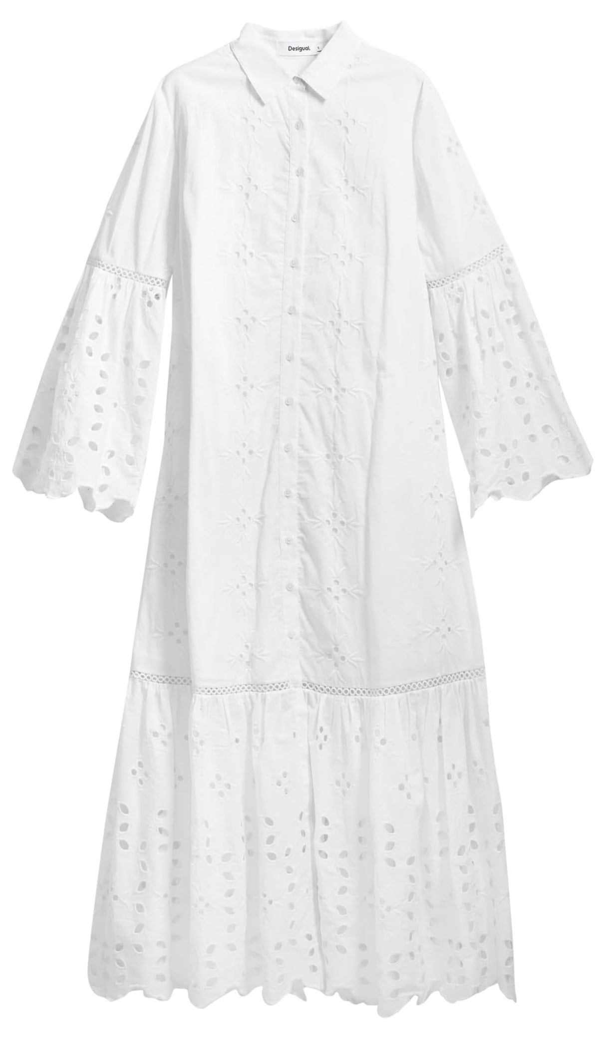 Desigual Vest_Orleans Casual Dress, Blanco, M Women's