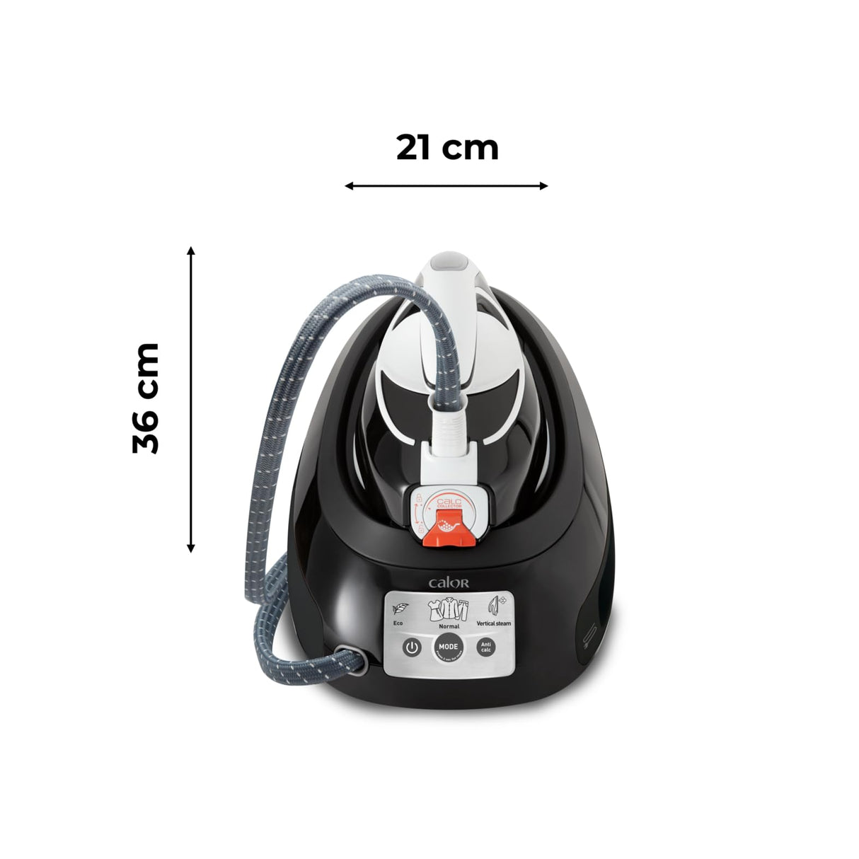 Calor Centrale Vapor Express Anti-Calc SV8055C0, NC, Negro y Blanco,