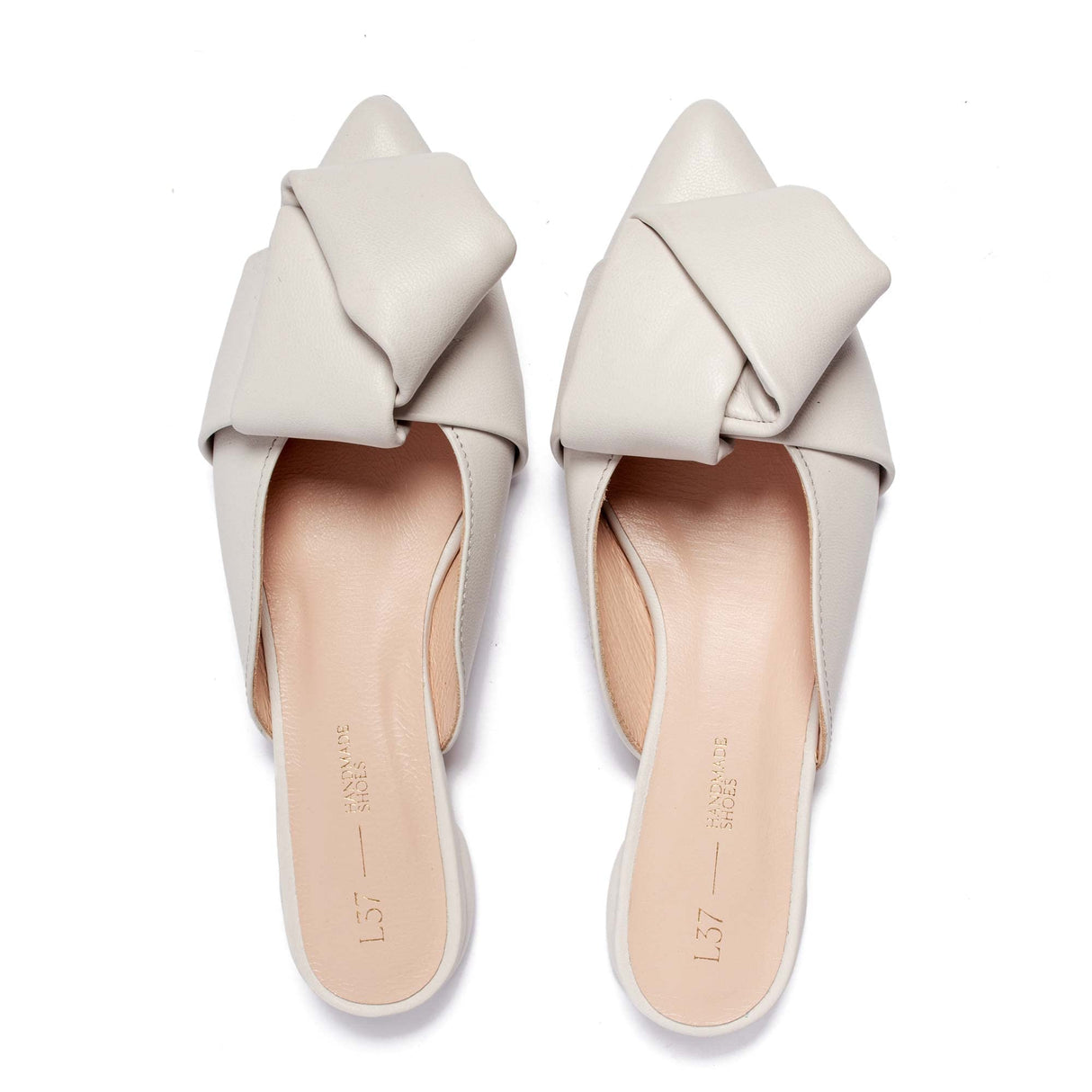 L37 HANDMADE SHOES La Playa, Sandalia Mujer, Blanco, 37 EU
