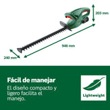 Bosch Tijeras cortasetos a batería EasyHedgeCut 18-45 (2 baterías de 2,0 Ah, sistema de 18 voltios, longitud de la cuchilla de 45 cm, embalaje en caja)
