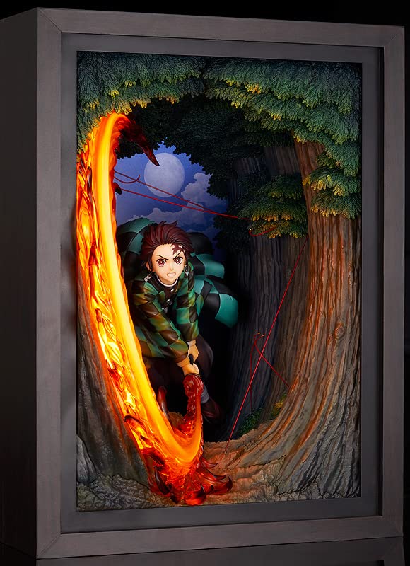 GOOD SMILE COMPANY Tanjiro kamado hinokami Kagura Dance Ver Fig 36 cm kimetsu no Yaiba Painted Plastic Figure