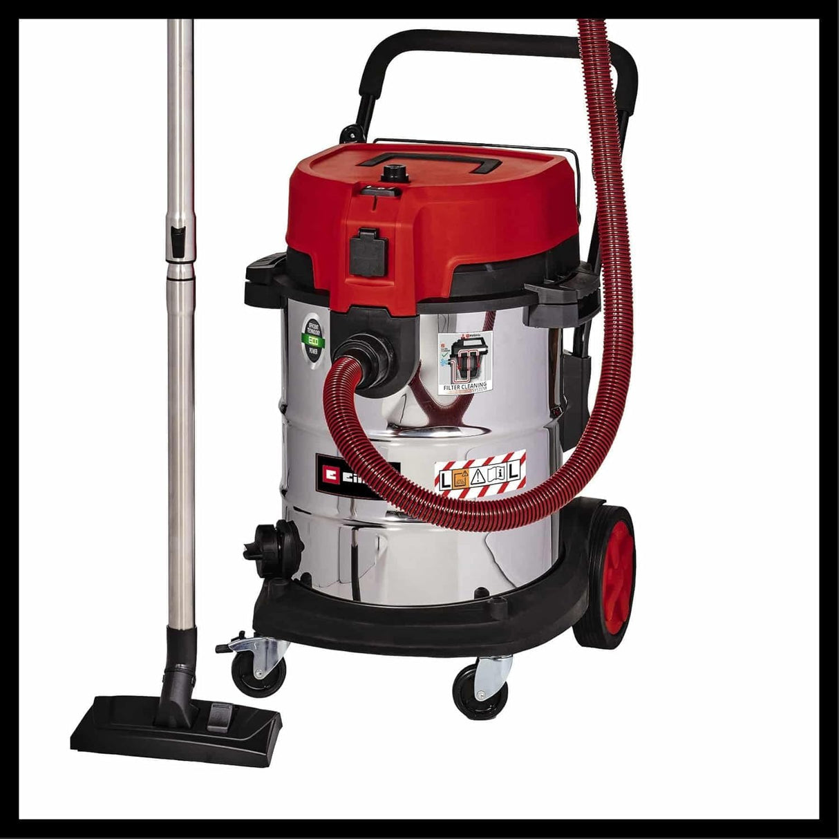 Einhell Aspirador en seco-húmedo TE-VC 2350 SACL (1600 W, clase de protección al polvo L, sistema de limpieza de filtros, potencia de aspiración 230 mbar, contenedor de acero inoxidable de 50 l)