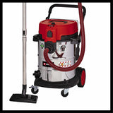 Einhell Aspirador en seco-húmedo TE-VC 2350 SACL (1600 W, clase de protección al polvo L, sistema de limpieza de filtros, potencia de aspiración 230 mbar, contenedor de acero inoxidable de 50 l)