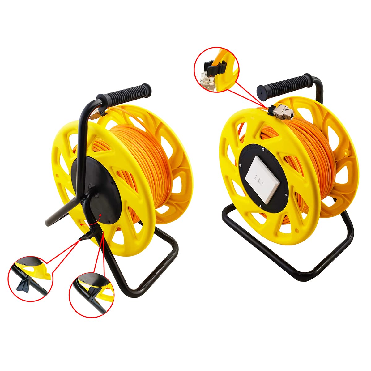 Logilink cq3060s - Carrete de Cable de Red (6 A, STP RJ45, 60 m)