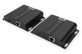 DIGITUS DS-55124 Extensor HDMI - Divisor HDMI - UHD 4K 30 Hz - 120 m a través de cable LAN - Ilimitado a través de Ethernet (IP-capaz) - Set: Transmisor y Receptor - Loop-Out, infrarrojos IR, PoE