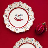 Villeroy & Boch - Toy's Delight set de desayuno para 2 personas caballito balancín 6 piezas colorido, vajilla de Navidad, Vajilla con platos, tazas y cuencos de desayuno, porcelana premium