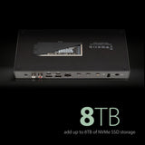 Sonnet Echo 20 Thunderbolt 4 SuperDock – Estación de Acoplamiento con 3 Thunderbolt 4, HDMI 2.1, 8 USB 10Gbps, Ethernet 2.5Gb, SSD NVMe, SD UHS-II, Carga 100W – Compatible con Mac, PC, iPad