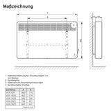 Vaillant 10023958 Calefactor eléctrico para habitación, Blanco, Für ca. 20 m2